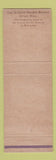 Matchbook Cover - Schlitz Brown Mottle Milwaukee WI WEAR