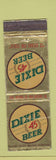 Matchbook Cover - Dixie 45 Beer New Orleans LA WORN