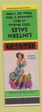 Matchbook Cover - Lintern Sales Lakewood OH pinup