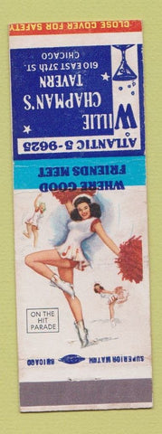 Matchbook Cover - Willie Chapman's Tavern Chicago IL pinup