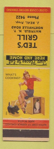 Matchbook Cover - Ted's Grill Mayfield NY pinup
