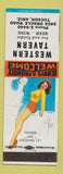 Matchbook Cover - Western Tavern Tucson AZ pinup