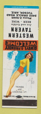 Matchbook Cover - Western Tavern Tucson AZ pinup