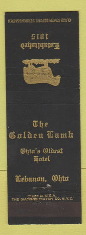 Matchbook Cover - The Golden Lamb Lebanon OH WEAR