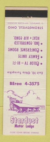Matchbook Cover - Stardust Motor Lodge Strongsville OH