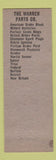 Matchbook Cover - The Warren Parts Company NAPA auto Warren OH