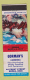Matchbook Cover - Gorman's Cameras Berea OH