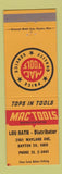 Matchbook Cover - Mac Tools Lou Rath Dayton OH