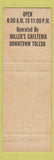Matchbook Cover - Miller's Restaurant Toledo OH