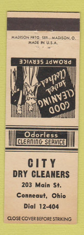 Matchbook Cover - City Dry Cleaners Conneaut OH