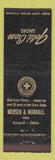 Matchbook Cover - Gold Cross Shoes Meuser Morrall Girard OH