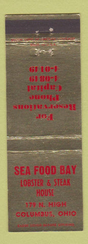 Matchbook Cover - Sea Food Bay Lobster Steak House Columbus OH