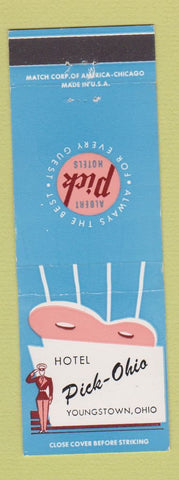Matchbook Cover - Hotel Pick Ohio Youngstown OH