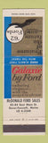 Matchbook Cover - 1962 Ford McDonald Dover Foxcroft ME