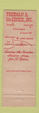 Matchbook Cover - 1950 Ford Freeman McKenzie Long Beach CA