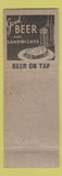 Matchbook Cover - Bank Cafe Pittsburgh PA pinup John Seiferth