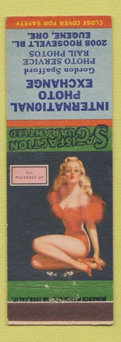 Matchbook Cover - International Photo Exchange Eugene OR pinup