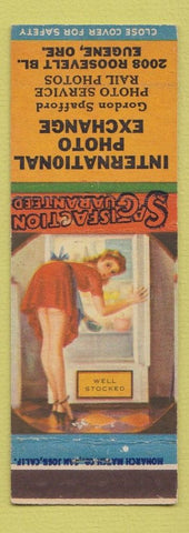 Matchbook Cover - International Photo Exchange Eugene OR pinup