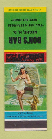 Matchbook Cover - Don's Bar Neche ND pinup