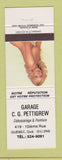 Matchbook Cover - Garage CG Pettigrew Quebec QC pinup