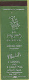 Matchbook Cover - Michel's Dinner Cotati CA