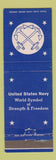 Matchbook Cover - United States Navy