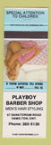Matchbook Cover - Playboy Barber Shop Hamilton ON pinup