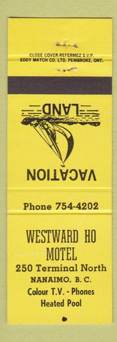 Matchbook Cover - Westward Ho Motel Nanaimo BC