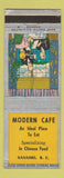 Matchbook Cover - Modern Cafe Nanaimo BC
