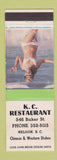 Matchbook Cover - KC Restaurant Nelson BC pinup