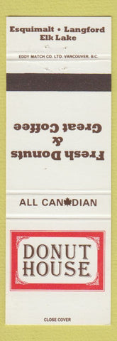 Matchbook Cover - Donut House Esquimalt Langford Elk Lake BC