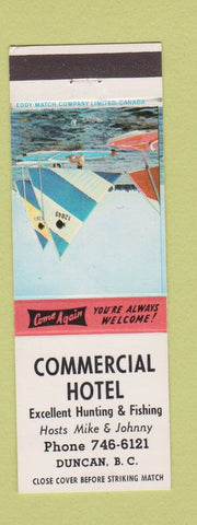 Matchbook Cover - Commercial Hotel Duncan BC