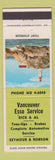 Matchbook Cover - Vancouver Esso oil gas BC Point Atkinson