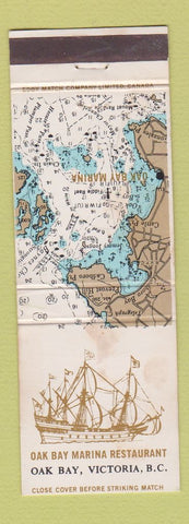 Matchbook Cover - Oak Bay Marina Restaurant Victoria BC WORN