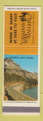 Matchbook Cover - Canadian Wax Gallery Banff AB