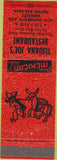 Matchbook Cover - Tijuana Joe's Restaurant Berkeley CA orange