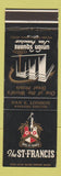 Matchbook Cover - St Francis Hotel San Francisco CA