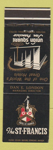 Matchbook Cover - St Francis Hotel San Francisco CA