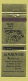 Matchbook Cover - La Plantation Restaurant QC WEAR