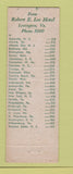 Matchbook Cover - Robert E Lee Hotel Lexington VA WEAR