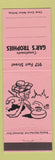 Matchbook Cover - Gar's Trophies