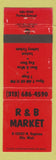 Matchbook Cover - R&B Market Clio MI WEAR