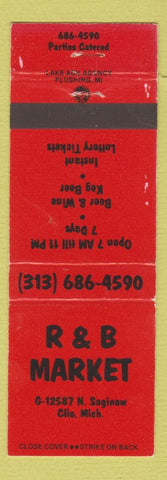 Matchbook Cover - R&B Market Clio MI WEAR