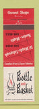 Matchbook Cover - Bottle and Basket Detroit MI