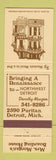 Matchbook Cover - Mrs. Morgan's Boarding House Detroit MI