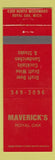 Matchbook Cover - Maverick's Restaurant Royal Oak MI