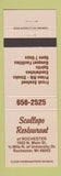 Matchbook Cover - Scallops Restaurant Rochester MI