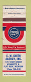 Matchbook Cover - EW Smith Insurance Flat Rock MI WORN