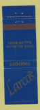 Matchbook Cover - Larco's Troy MI