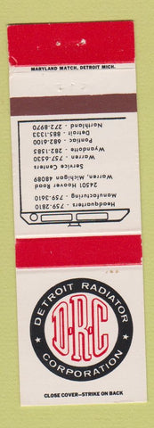 Matchbook Cover - Detroit Radiator Corp MI